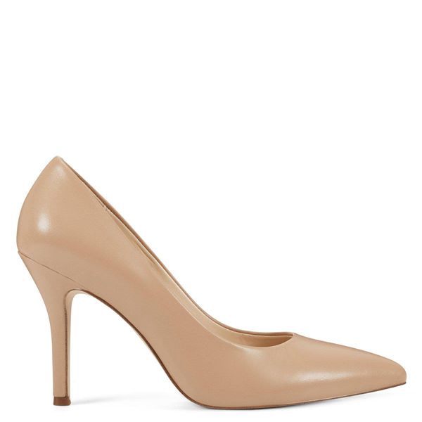 Nine West Flax Pointy Toe Beige Pumps | South Africa 69Y76-4V56